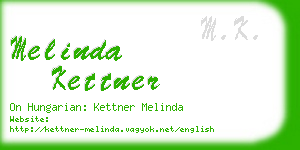 melinda kettner business card